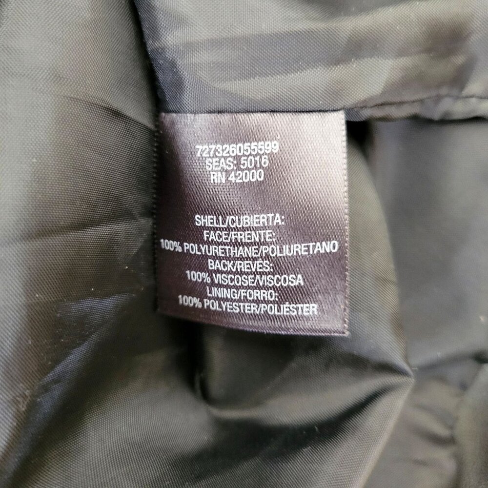Moto Jacket Black Faux Leather Jaclyn Smith Collection - Picture 4 of 5